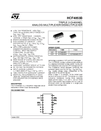 Datasheet HCF4053BEY manufacturer STMicroelectronics